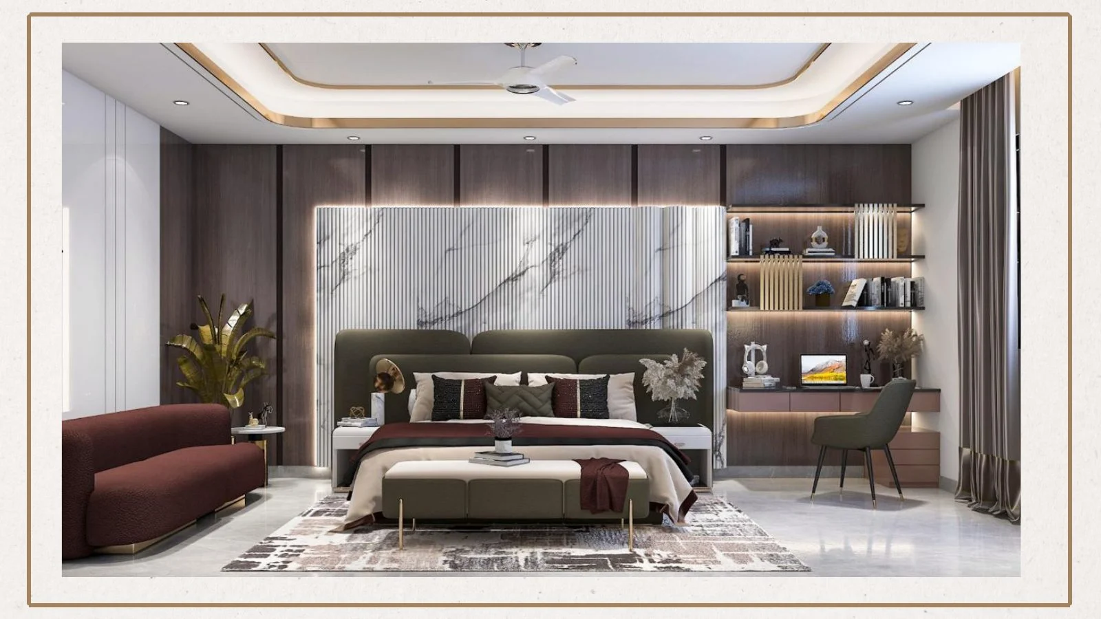 Master bedroom render